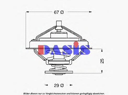 751898N AKS+DASIS Cooling System Thermostat, coolant