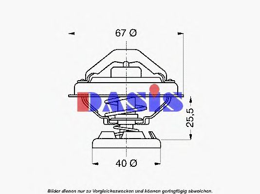 751904N AKS+DASIS Cooling System Thermostat, coolant
