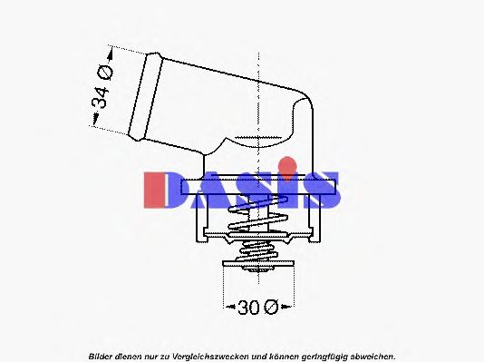 751907N AKS+DASIS Cooling System Thermostat, coolant
