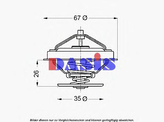 751931N AKS+DASIS Cooling System Thermostat, coolant