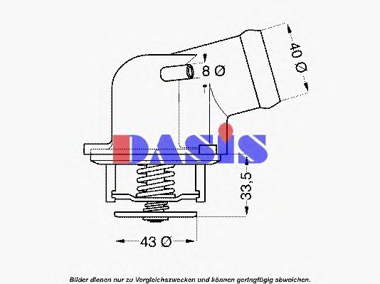 751947N AKS+DASIS Cooling System Thermostat, coolant