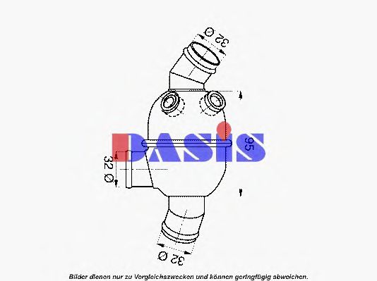 751955N AKS+DASIS Cooling System Thermostat, coolant