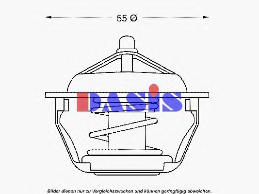 751965N AKS+DASIS Cooling System Thermostat, coolant