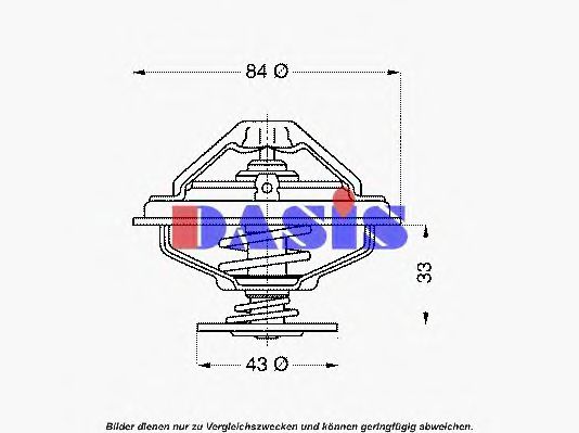 751970N AKS+DASIS Cooling System Thermostat, coolant