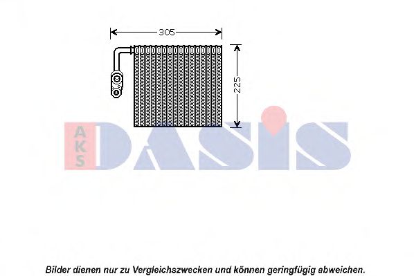820035N AKS+DASIS Evaporator, air conditioning
