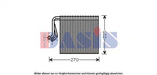 820087N AKS+DASIS Evaporator, air conditioning