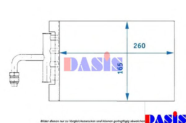 820209N AKS+DASIS Air Conditioning Evaporator, air conditioning