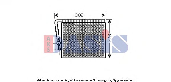 820279N AKS+DASIS Air Conditioning Evaporator, air conditioning