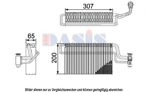 820328N AKS+DASIS Evaporator, air conditioning