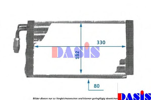 820790N AKS+DASIS Evaporator, air conditioning