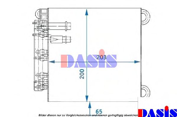 821060N AKS+DASIS Evaporator, air conditioning