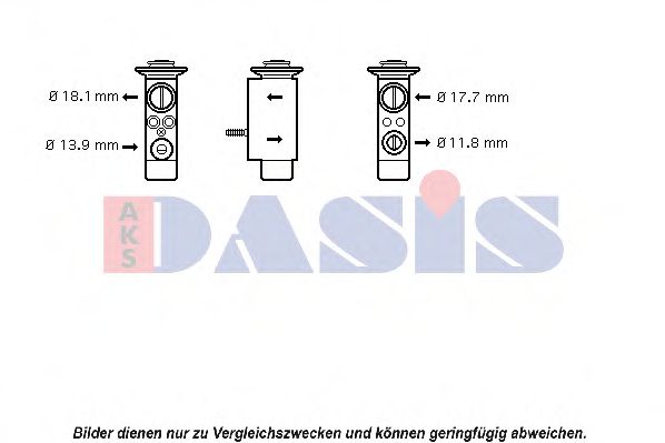 840094N AKS+DASIS Air Conditioning Expansion Valve, air conditioning