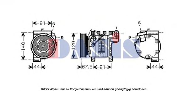 850255N AKS DASIS Compressor, air conditioning
