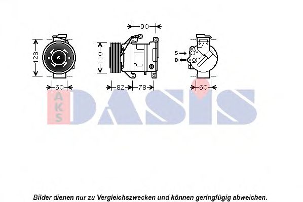 850357N AKS+DASIS Air Conditioning Compressor, air conditioning