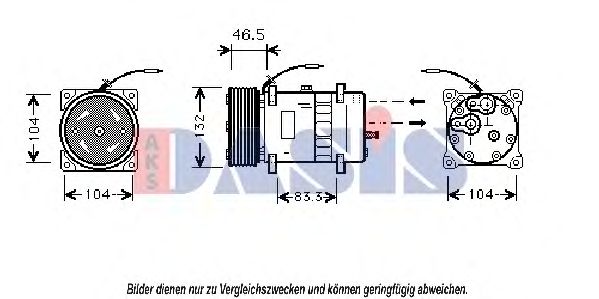850659N AKS DASIS Compressor, air conditioning