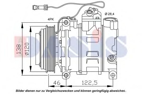 850866N AKS+DASIS Air Conditioning Compressor, air conditioning
