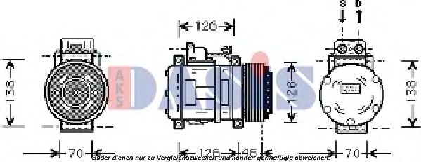 851402N AKS DASIS Compressor, air conditioning