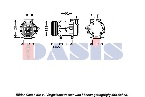 851429N AKS+DASIS Air Conditioning Compressor, air conditioning