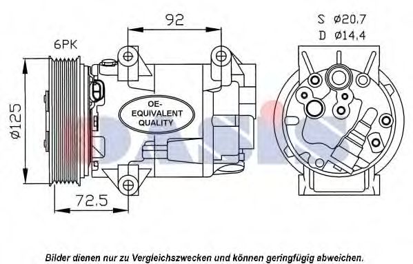 851558N AKS+DASIS Compressor, air conditioning