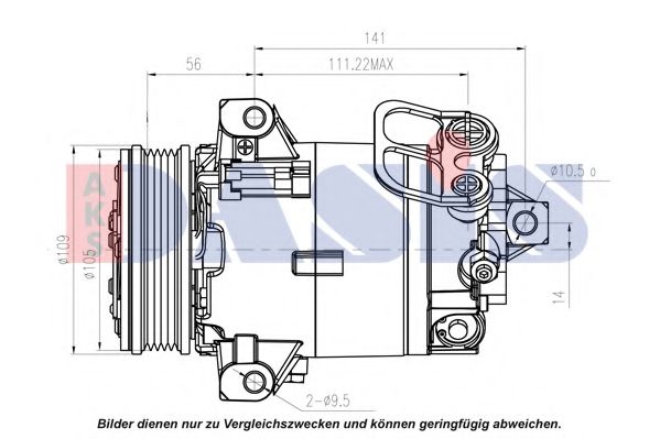851571N AKS+DASIS Air Conditioning Compressor, air conditioning