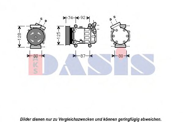 851609N AKS+DASIS Compressor, air conditioning