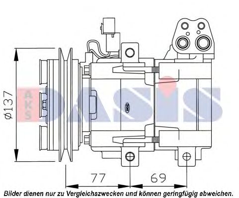 851641N AKS+DASIS Air Conditioning Compressor, air conditioning