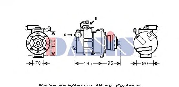 851661N AKS+DASIS Air Conditioning Compressor, air conditioning