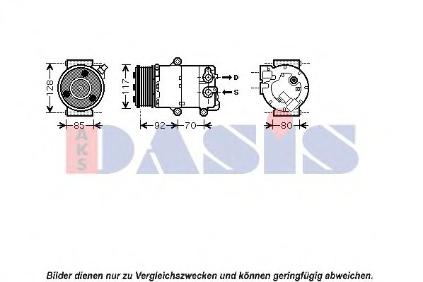 851689N AKS+DASIS Air Conditioning Compressor, air conditioning
