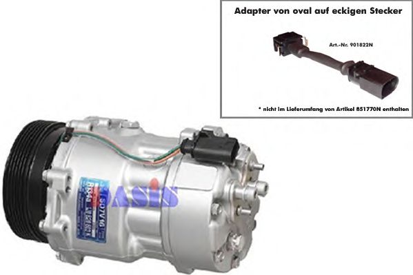 851770N AKS+DASIS Air Conditioning Compressor, air conditioning