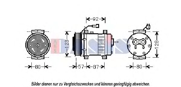 851803N AKS+DASIS Air Conditioning Compressor, air conditioning