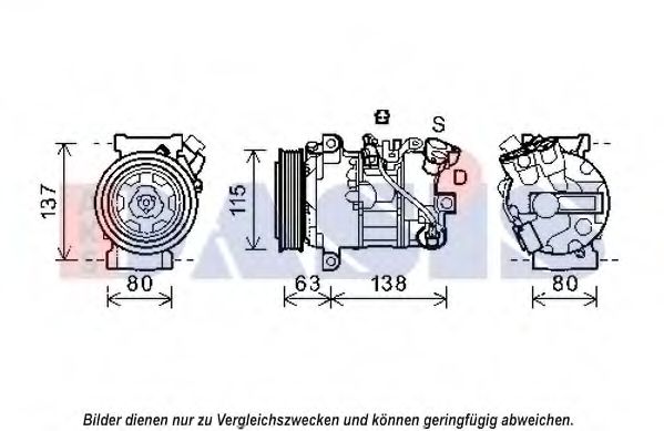 852611N AKS+DASIS Air Conditioning Compressor, air conditioning