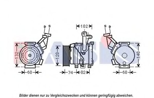 852637N AKS+DASIS Air Conditioning Compressor, air conditioning