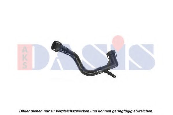 055001N AKS+DASIS Hose, cylinder head cover breather