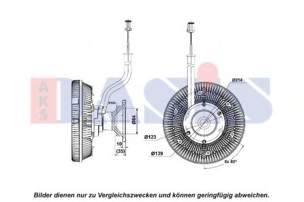 278027N AKS+DASIS Cooling System Clutch, radiator fan