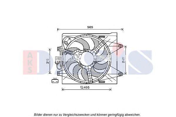 088147N AKS+DASIS Fan, radiator