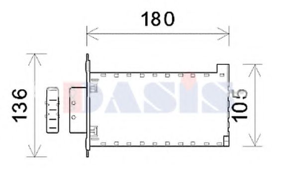 019001N AKS+DASIS Heat Exchanger, interior heating