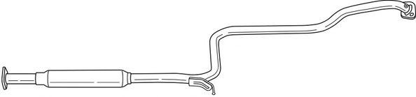 SG38418 AKS+DASIS Exhaust System Middle Silencer