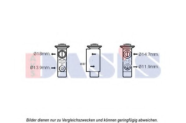 840231N AKS+DASIS Air Conditioning Expansion Valve, air conditioning