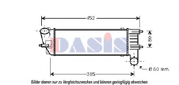 167018N AKS+DASIS Intercooler, charger