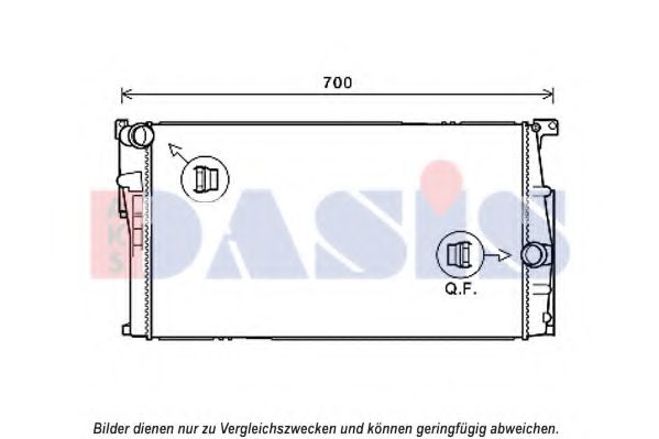 050066N AKS+DASIS Kühler, Motorkühlung