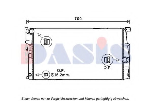 050068N AKS+DASIS Cooling System Radiator, engine cooling