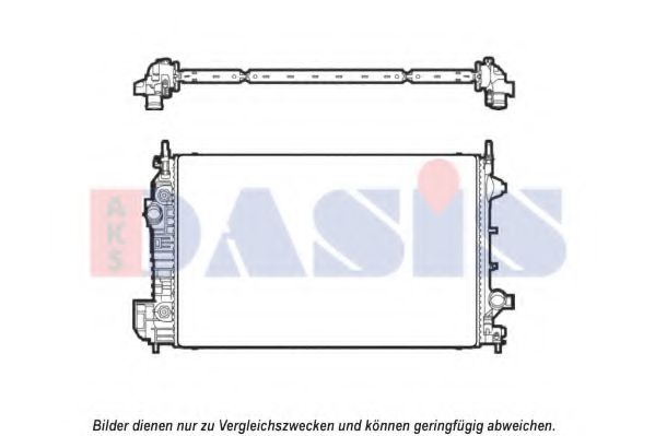 190015N AKS+DASIS Cooling System Radiator, engine cooling