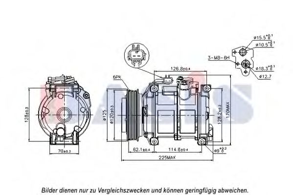 852706N AKS+DASIS Compressor, air conditioning