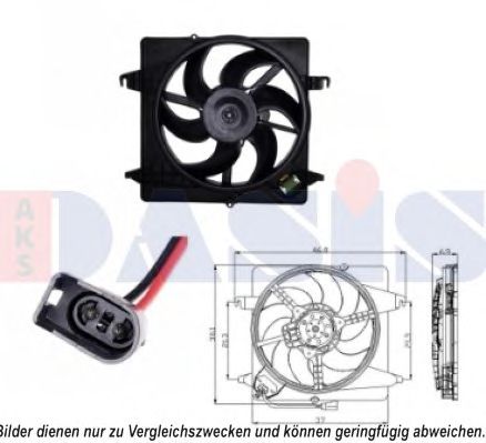 098117N AKS+DASIS Cooling System Fan, radiator