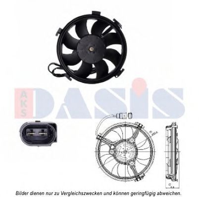 048114N AKS+DASIS Fan, radiator