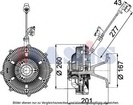 138076N AKS+DASIS Cooling System Clutch, radiator fan