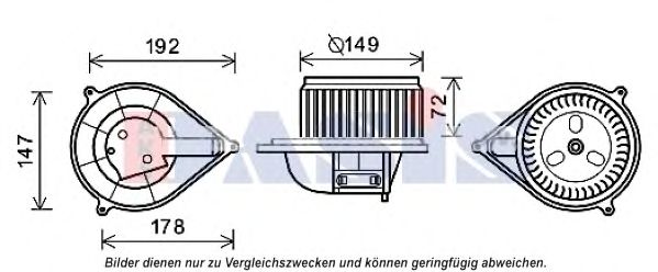 088098N AKS+DASIS Heating / Ventilation Interior Blower