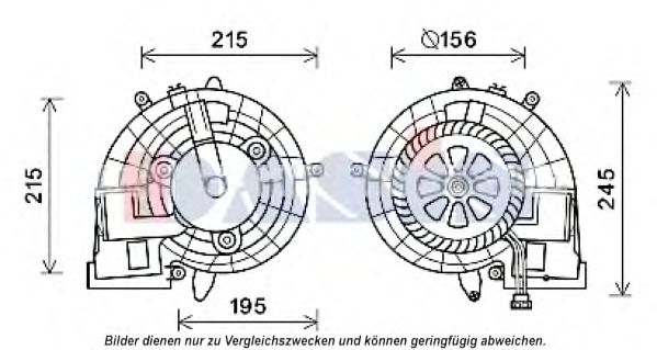128172N AKS+DASIS Heating / Ventilation Interior Blower