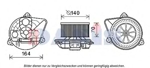 158089N AKS+DASIS Heating / Ventilation Interior Blower