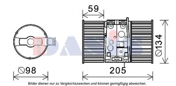 188053N AKS+DASIS Heating / Ventilation Interior Blower